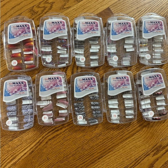 10 nail design tip boxes